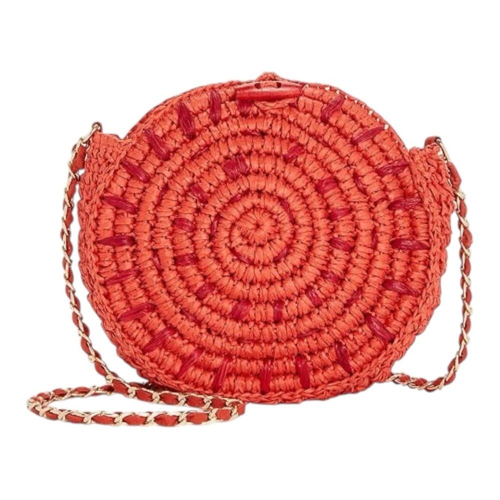 I.N.C. International Concepts Straw Circle Crossbody Bag